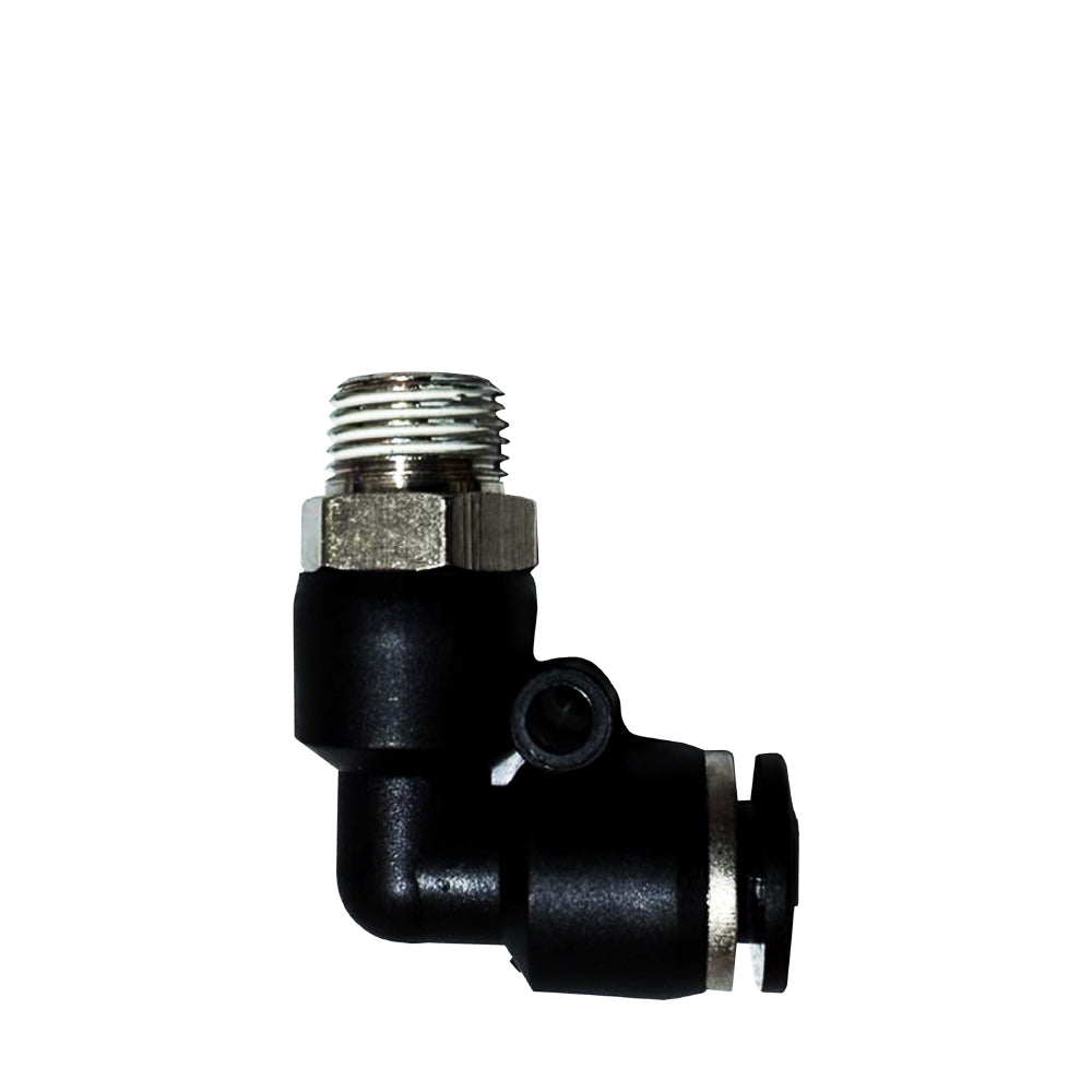Conector Plástico En L 1/4 Con Tuerca 1/8 Calidad OEM / COPL14-18 / CONTINENTAL-ABS COPL14-18